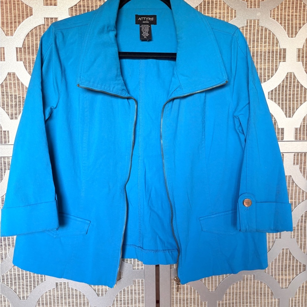 Attyre Women's Vibrant Blue Utility Jacket